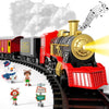 Kukufun Electric Train Set For Kids, Classic Christmas Train Toys Set For Boys Girls Steam Locomotive Engine, Lights & Sound, Tr