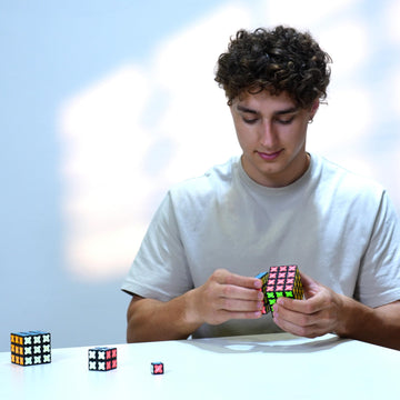 TOSY Magnet Cube 2x2 - 8 Blocks, 2 in 1 Toy: 2x2x2 Puzzle Cube and Customizable Infinity Cube, Glowing, UV Flashlight, Fidget/Se