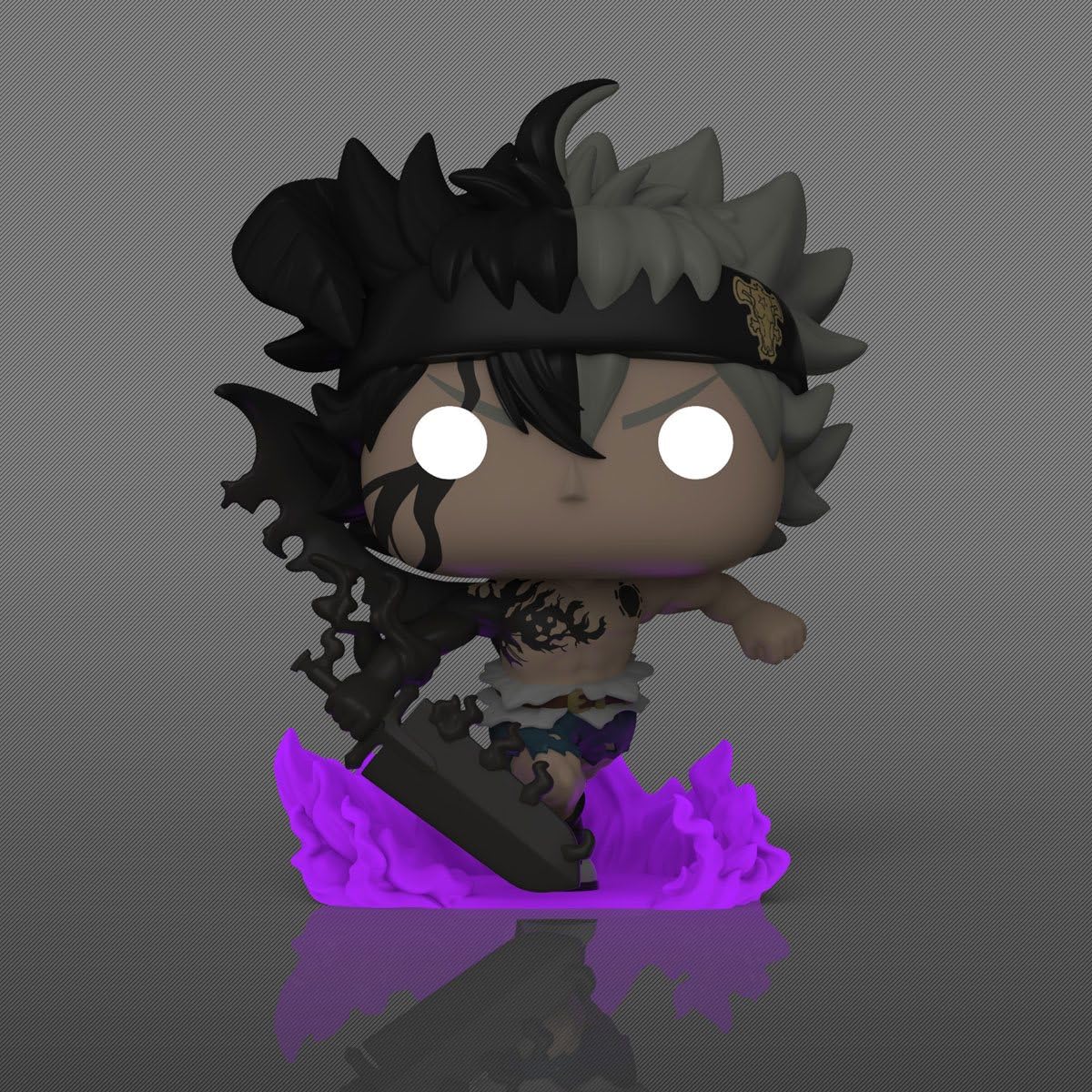 POP Black Clover Asta Glow-in-the-Dark Funko Vinyl Figure 3.75" Multicolor - Exclusive with Box Protector Case