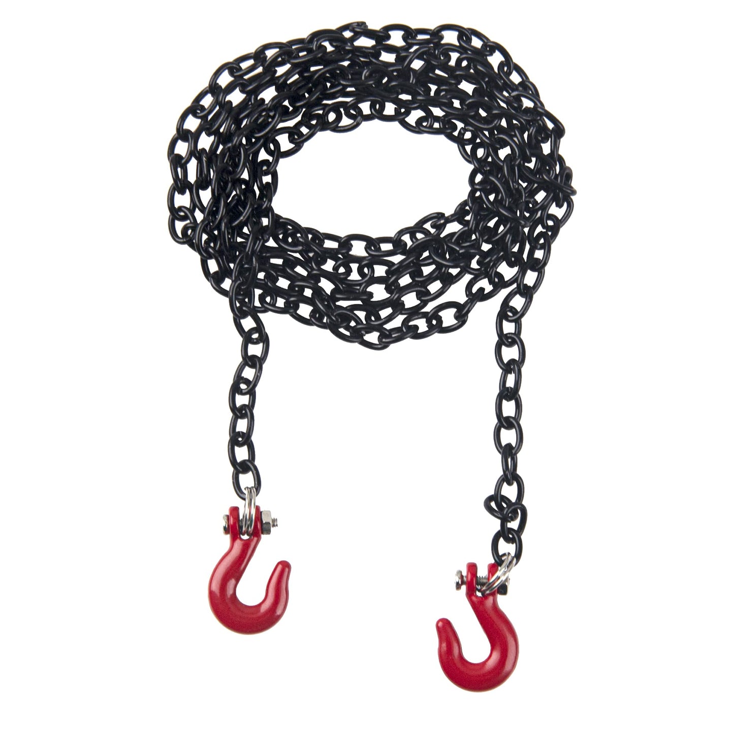 ShareGoo Mini Metal Trailer Chain with Tow Hook Decoration Accessories Compatible with Axial SCX10 HSP 94180 RC4WD D90 Traxxas T