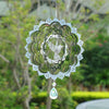 3D Wind Spinners Outdoor Flowing-Light Effect Metal Garden Decor, Highly Reflective Bird Deterrents for Outside, Mirrored Wind S