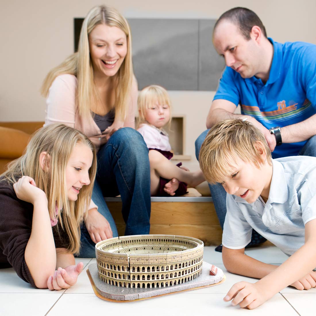 3D Puzzle - Puzzles For Kids Ages 8-10 - National Geographic Italy Rome Colosseum Toys For Girls & Boys - Art Stem Projects For Kids Ages 8-12 - Classroom Decorations, 131 Pieces