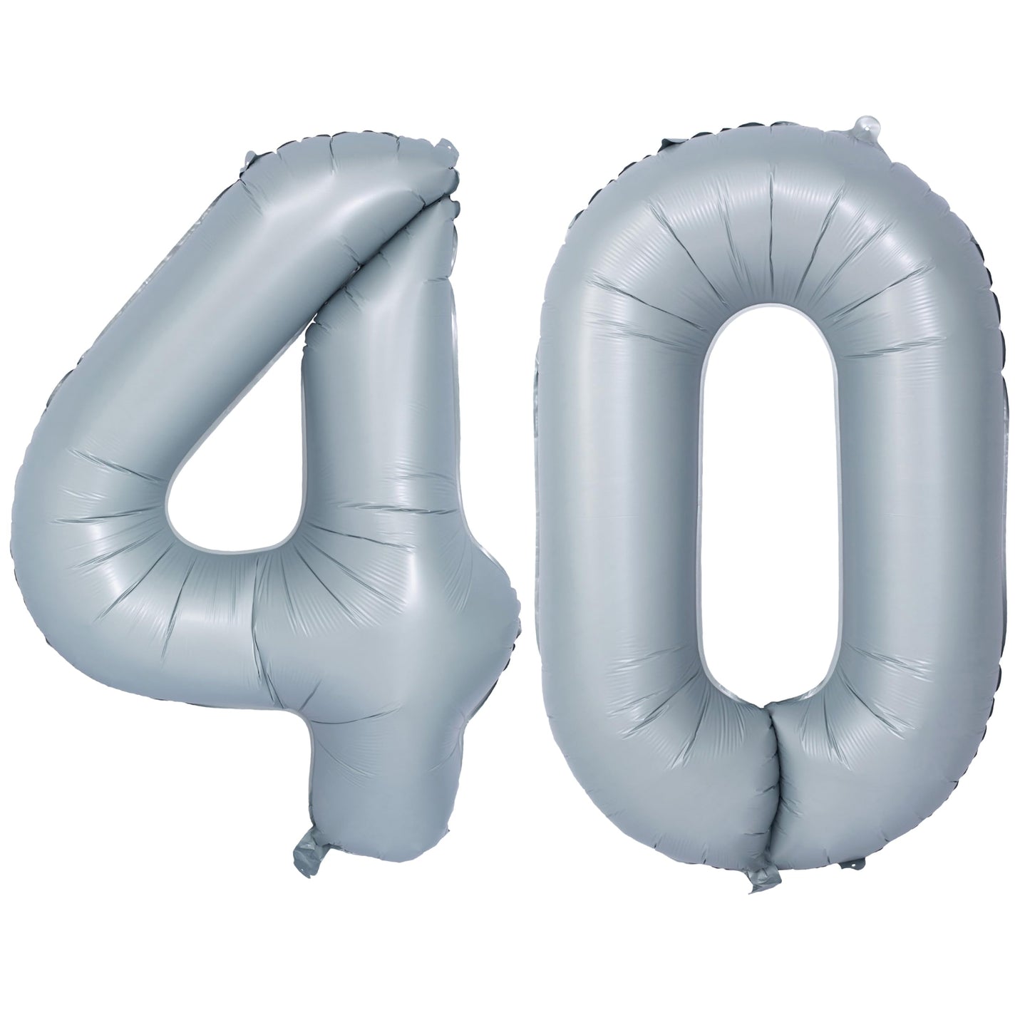 40 In Matte Gray Number Balloons Helium Foil Mylar Balloon Birthday Party Banquet Decoration 40