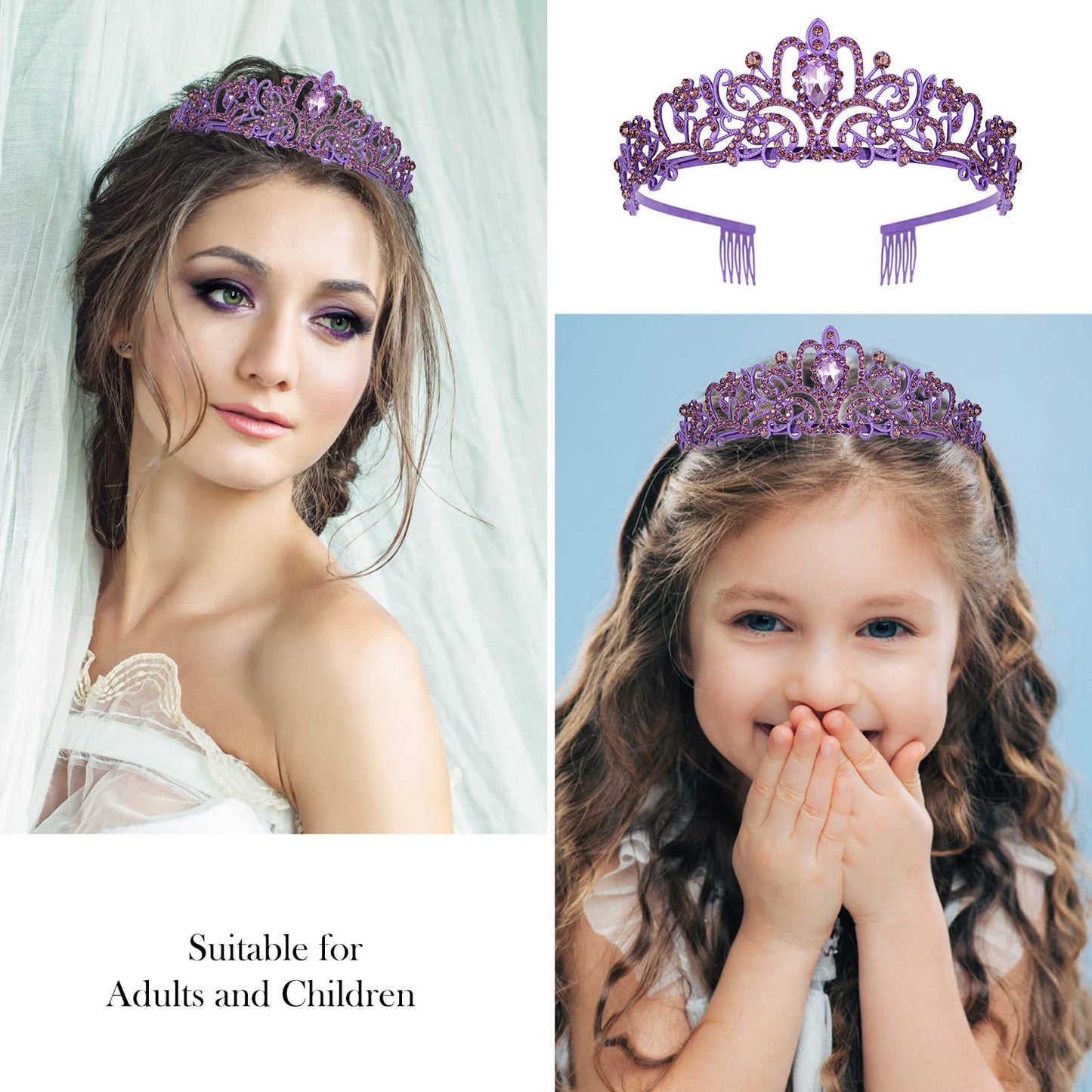 Birthday Girl Violets Crown, Birthday Sash For Girls, Tiaras For Girls, Princess Crown Tiara, Birthday Gifts For Girls, Happy Bi