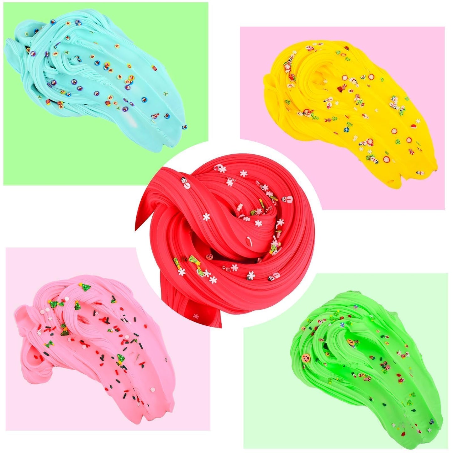 7 Pack Butter Slime, Cake Slime for Party Favor, Scented Slime for School Prizes, Gift Exchange, Basket Fillers, Soft Stretch No
