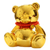 SOBEIT 7.36inch Bear Piggy Bank | Cute Bear Coin Bank | Shiny Plating Craftsmanship | Meticulous Details | Ceramic Bear Money Bank for Kids Girls Boys mature-themed(Gold/6.88 L x 5.62 W x 7.36 H)