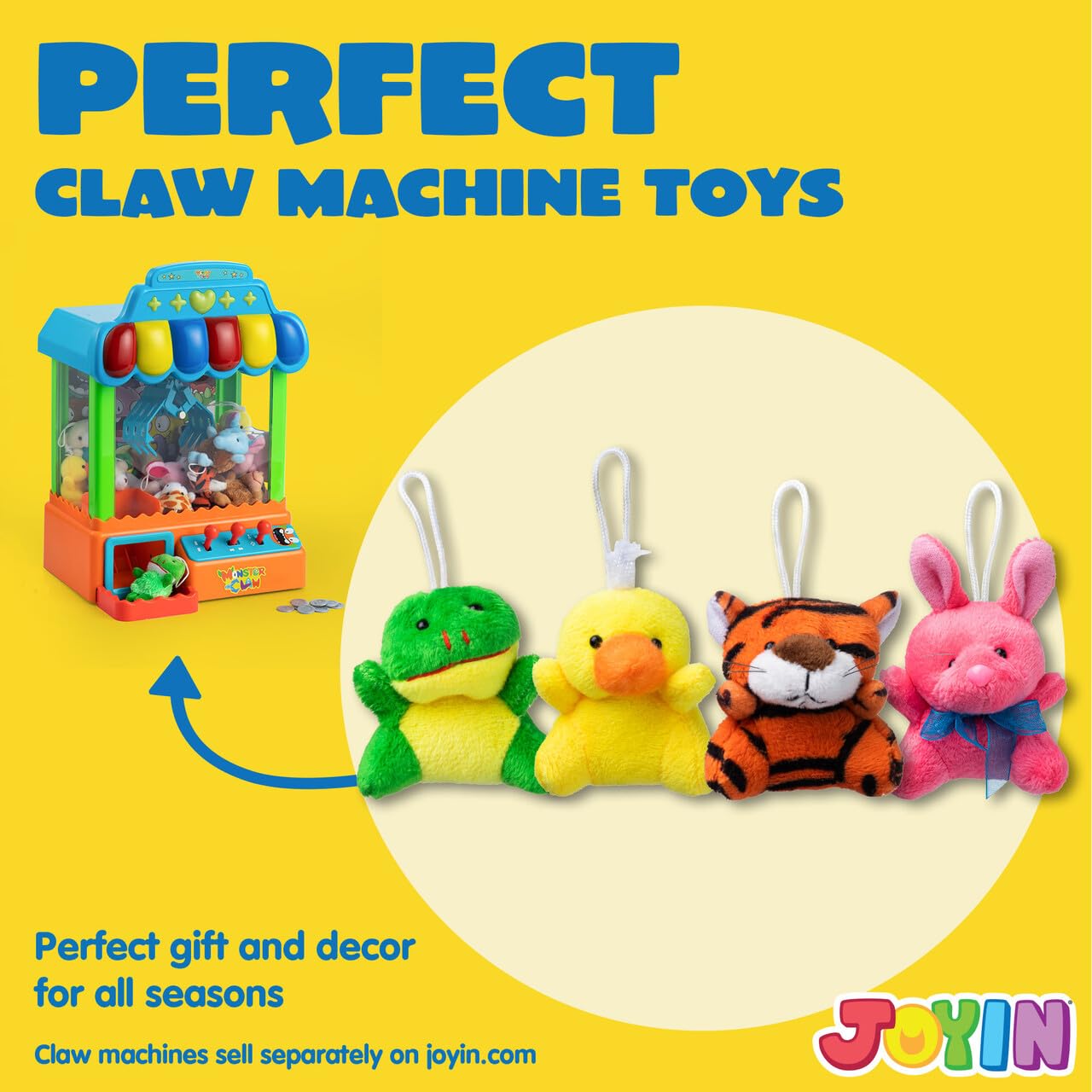 Joyin 12 Pack Random Mini Animal Plush Toy Assortment (12 Units 3' Each),Bulk Stuffed Animals For Kids, Small Animals Plush Keychain Decoration, Carnival Prizes, Valentine'S Day Party Favors