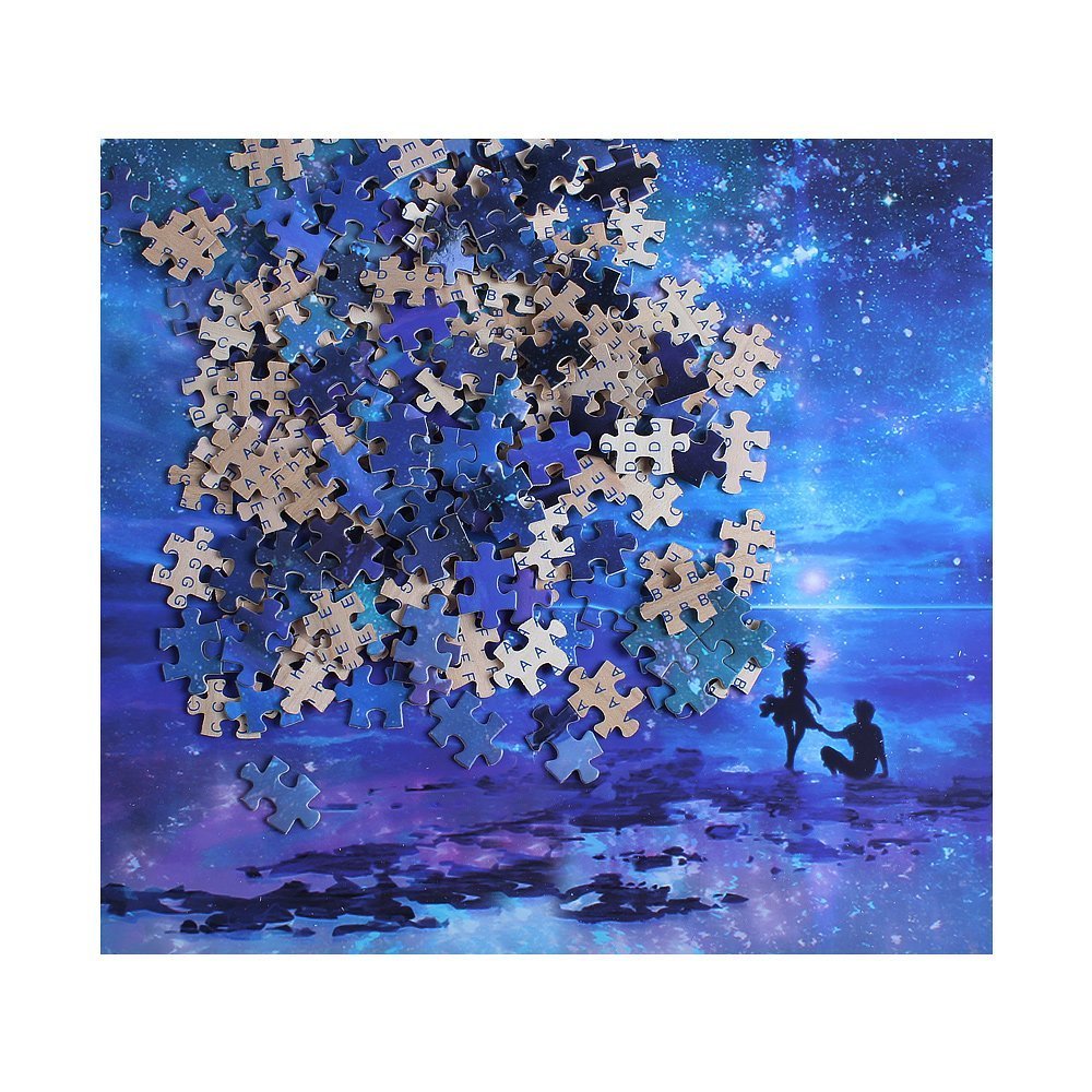 Ingooood Jigsaw Puzzles 1000 Pieces- Imagination Series Fantasy Romantic Star Sea Puzzle
