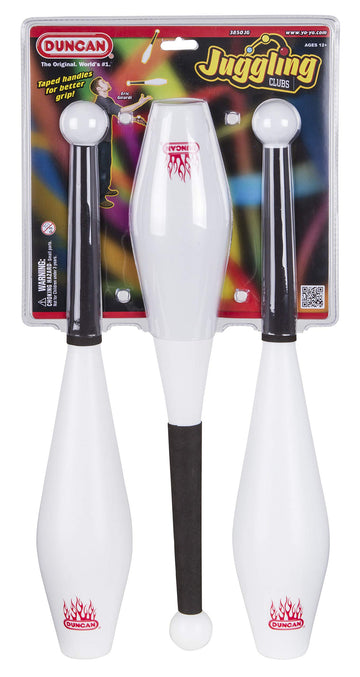 Duncan Toys Juggling Clubs, 3-Pack, Plastic, Various Colors, Model 3850JG
