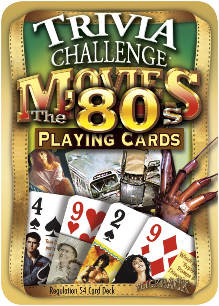 Flickback Media 1980'S Movie Trivia Playing Cards: 40Th Birthday Or Anniversary