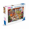 Ravensburger 1000 Piece Cozy Cabin Jigsaw Puzzle - Handcrafted Cardboard, Multi Color, Model 12000293, Made in Germany