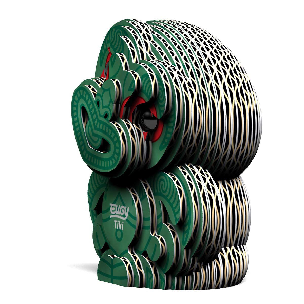 Eugy Tiki 3D Puzzle, 24 Piece Eco-Friendly Educational Toy Puzzles For Boys, Girls & Kids Ages 6+