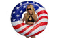 Inflatable Pool Floats - Avocado Pool Raft, Peach Pool Float, Gold Glitter Pool Float (Usa Flag)
