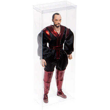 Dollsafe Clear Folding Display Box For Large 11-12.5 Inch Dolls And Action Figures, 5'' W X 2.5'' D X 13'' H, Pack Of 2