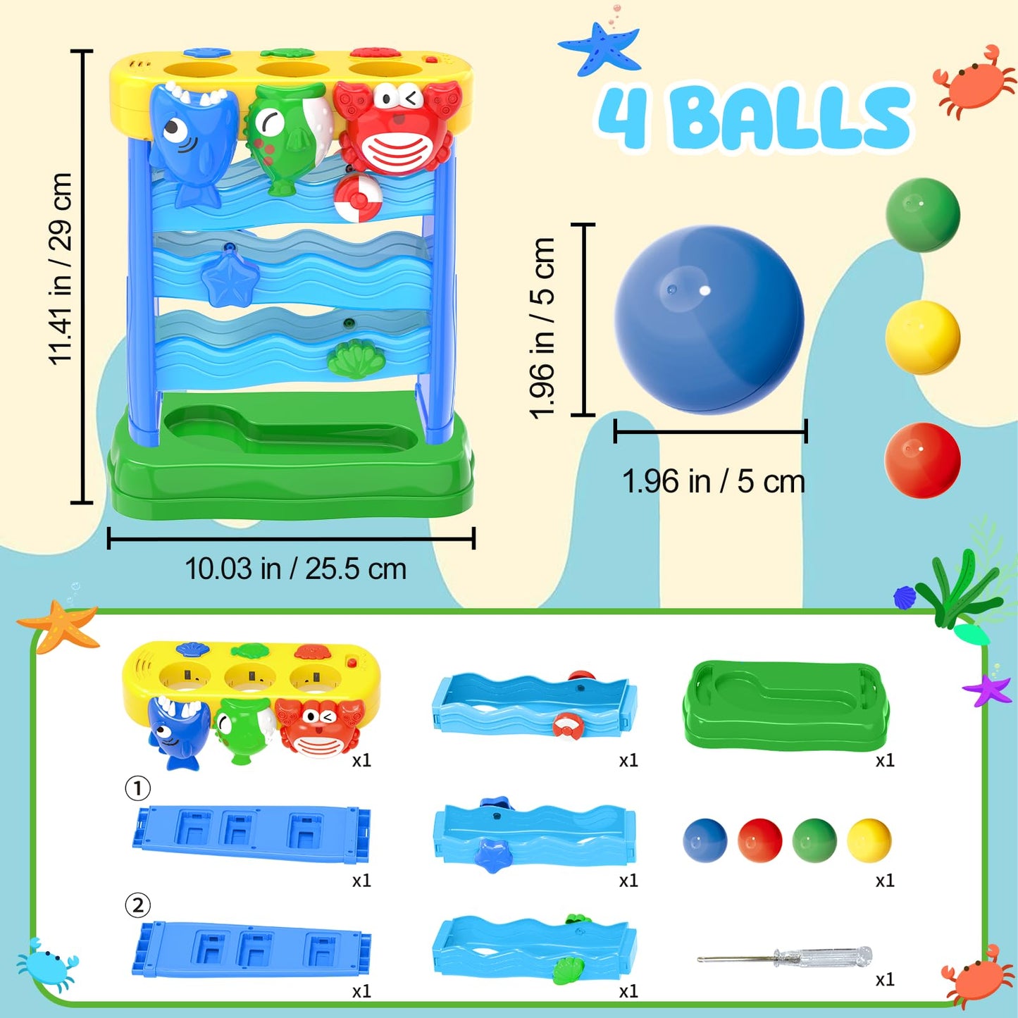 Aurotops Toddler Toys Interactive Musical Baby Toys, Light & Sound Montessori Toys For 1 2 3 Years Old, Learning Toys For Toddle