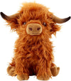 Bsanker Highland Cow Stuffed Animal Toy, Cute Highland Cow Plush Toy Fluffy Farm Highland Cow Plushies Decor Gifts For Girls Boy