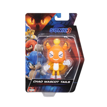 Sonic The Hedgehog Sonic 3 Movie Action Figures 5-Inch Chao Mascot Tails Collector Toy Figure, Highly Articulated for Boys Girls