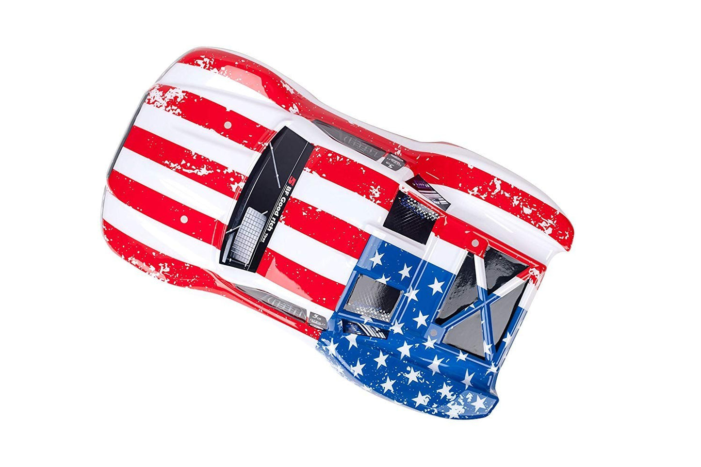 SummitLink Compatible Custom Body Flag Star Style Replacement for 1/10 Scale RC Car or Truck (Truck not Included) SS-FS-01