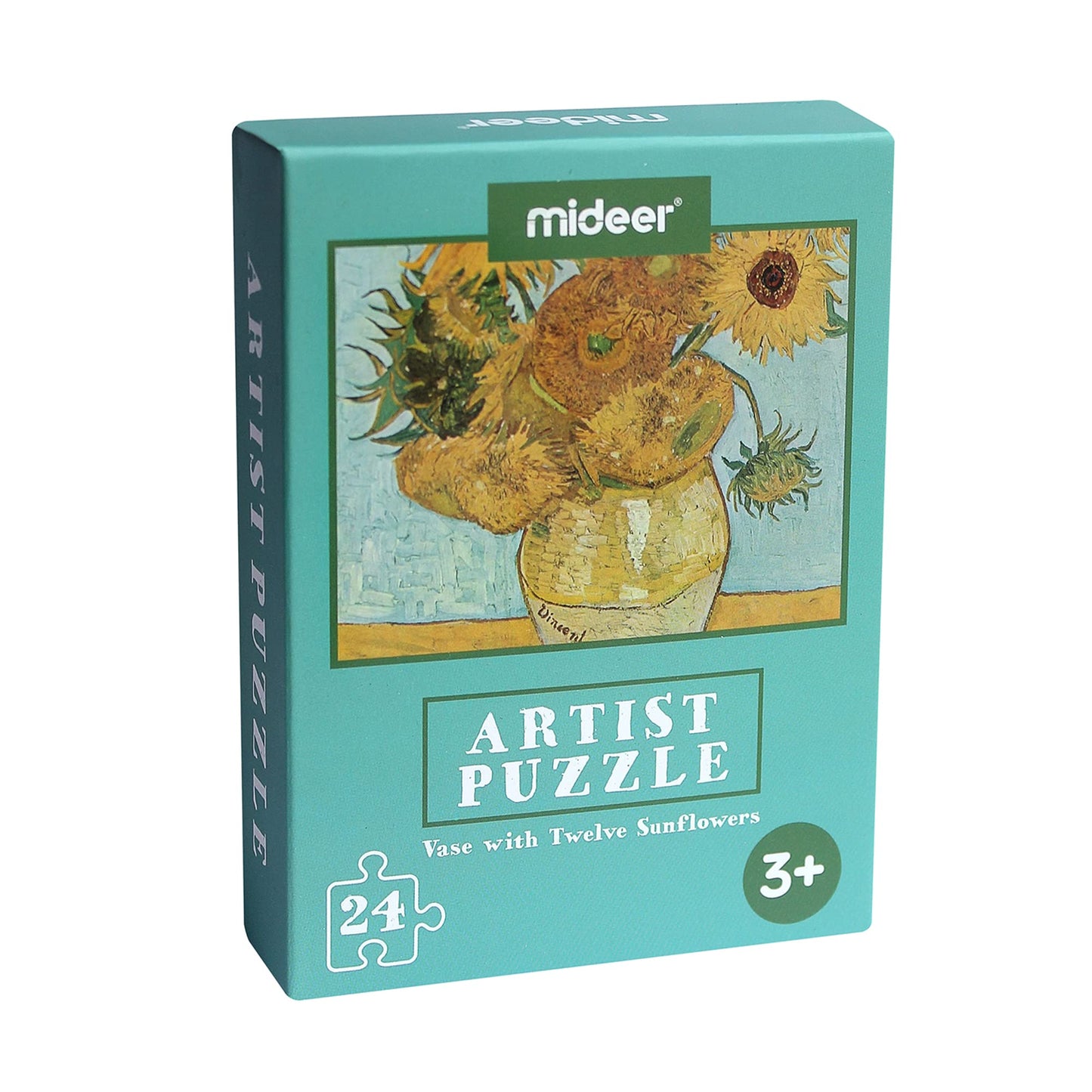 Yogeon 24 Pieces Twelve Sunflowers Puzzle, Toddler Artist Puzzles For Kids Ages 3-5, 4-8 Easy-An Intellectual Decompression Ente