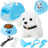 Dog Toys For Kids Girls, Walking And Barking Electronic Interactive Plush Puppy Toy Set And Pet Care Toy Set Accessories, Preten