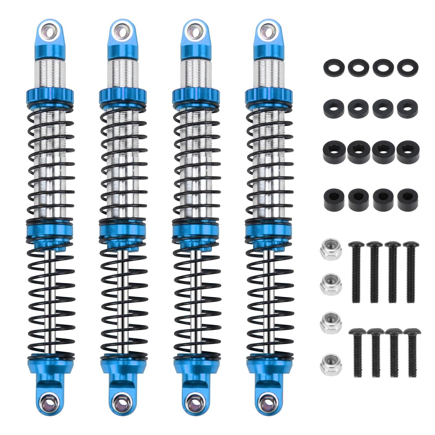 Rcawd 110Mm Shock Absorber Damper Universal For A Lot Of 1/10 Rc Hobby Cars, Full Aluminum Rc Shock Upgrades, 7075 Adjustable Sh