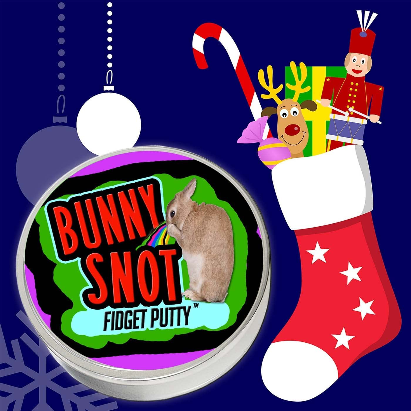Bunny Snot Fidget Putty Stress Relief Toys Unique Easter Basket Rabbit Stocking Stuffers For Girls Boys Easter Bunny Boogers The