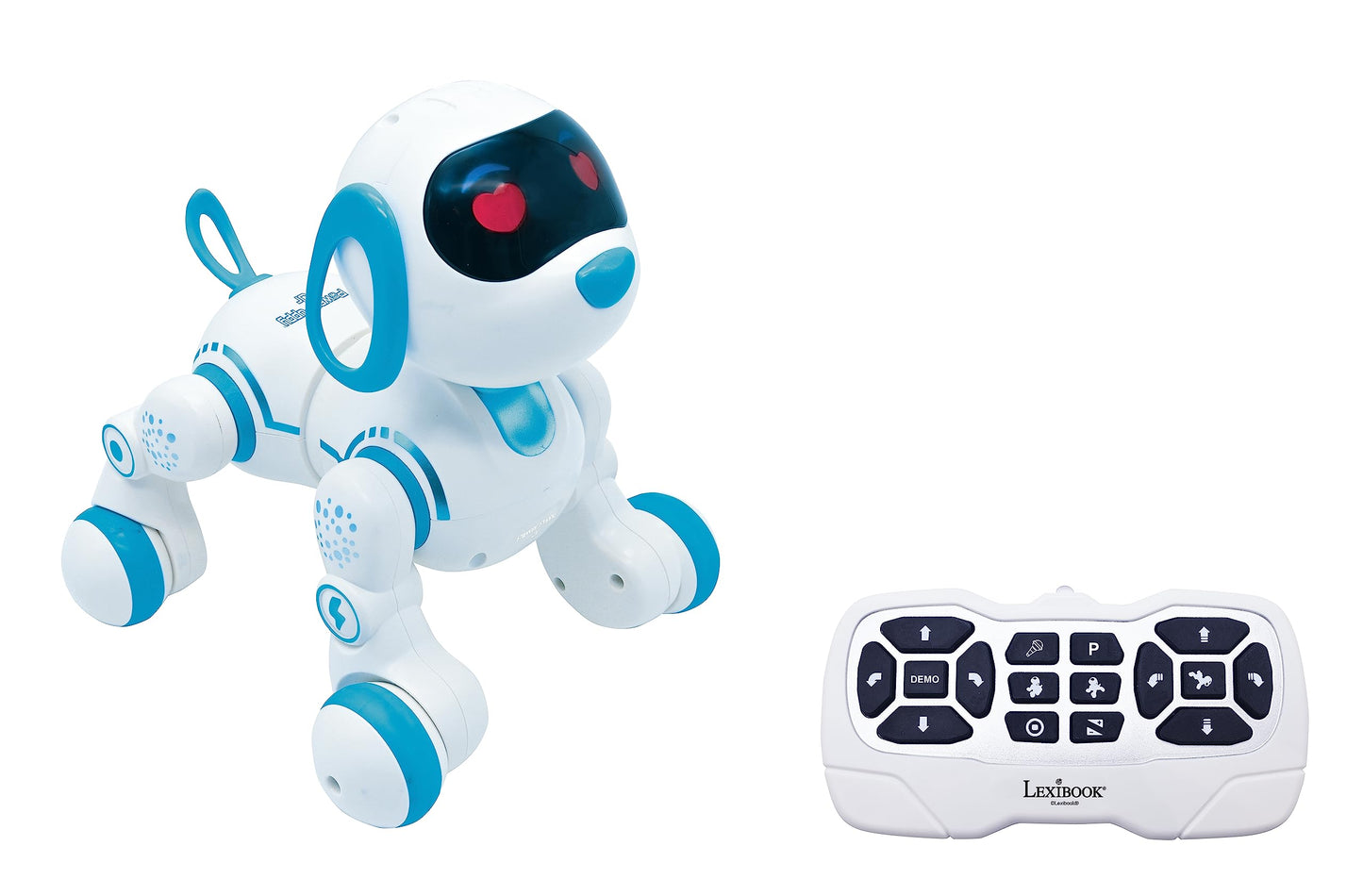 Lexibook, Power Puppy Jr, My Little Robot Dog, Robot Dog with Sounds, Music, Light Effects, Barks and Walks Like a Real Dog, Toy