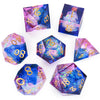 OriCraft Pink Magic Dice DND Dice Set Dungeons and Dragons Polyhedral Role Playing Gaming Dices Crystal D20 Dice Magical World E