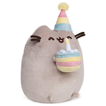 Gund Pusheen Birthday Cake Plush Stuffed Animal Cat, 9.5''