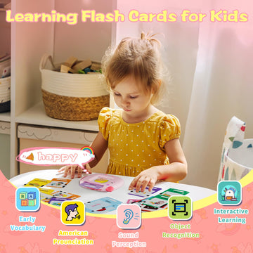 Talking Flash Cards for Toddlers Learning: Alphabet Learning Toys - Matching Spelling Games with 224 Sight Words - Montessori To