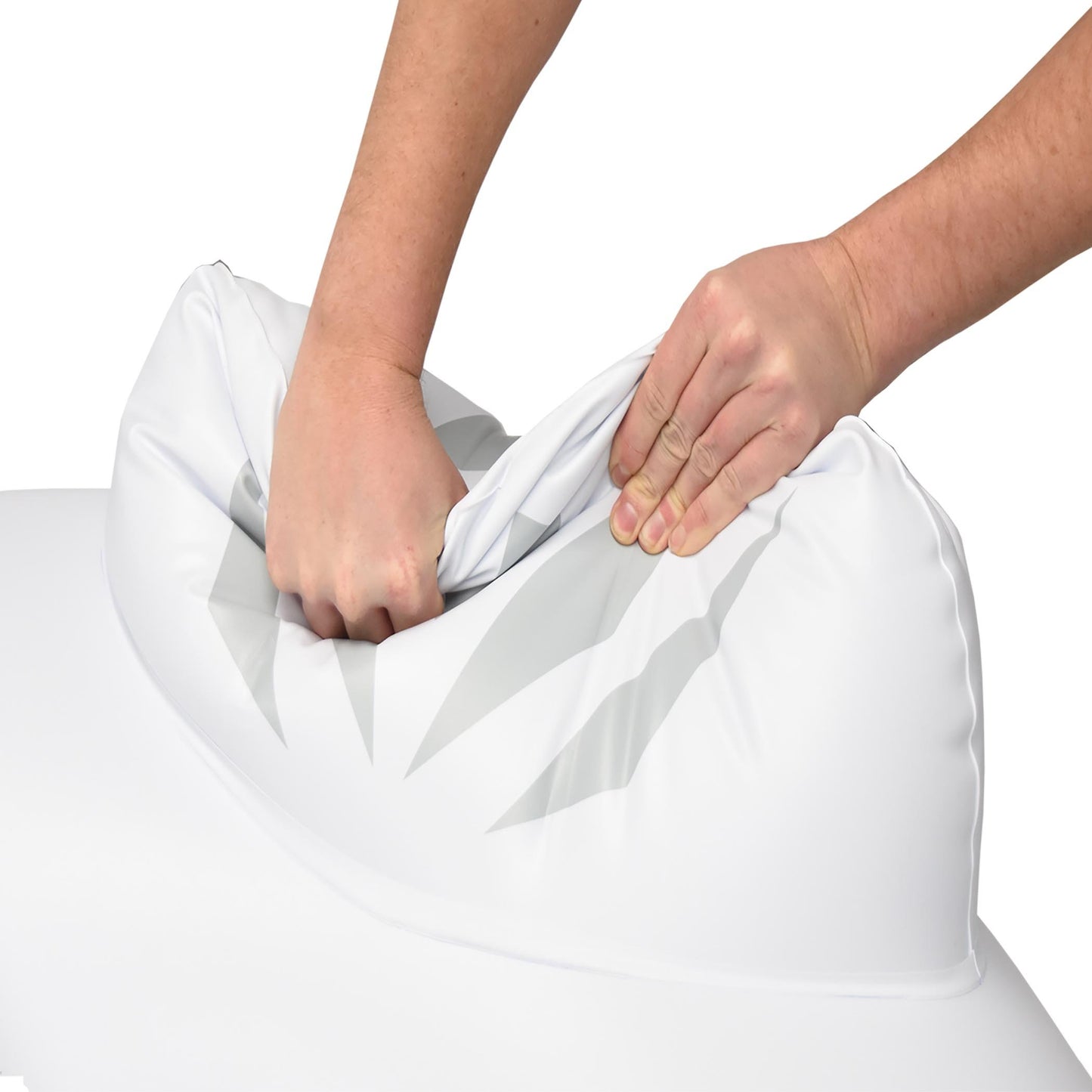 Gofloats Giant Inflatable Pool Floats - Choose Unicorn, Dragon, Flamingo, Swan, Or Bull - Includes Drink Float, White