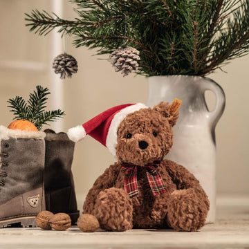 Steiff Soft Cuddly Friends Jimmy Teddy Bear Christmas, 12 Plush Toy