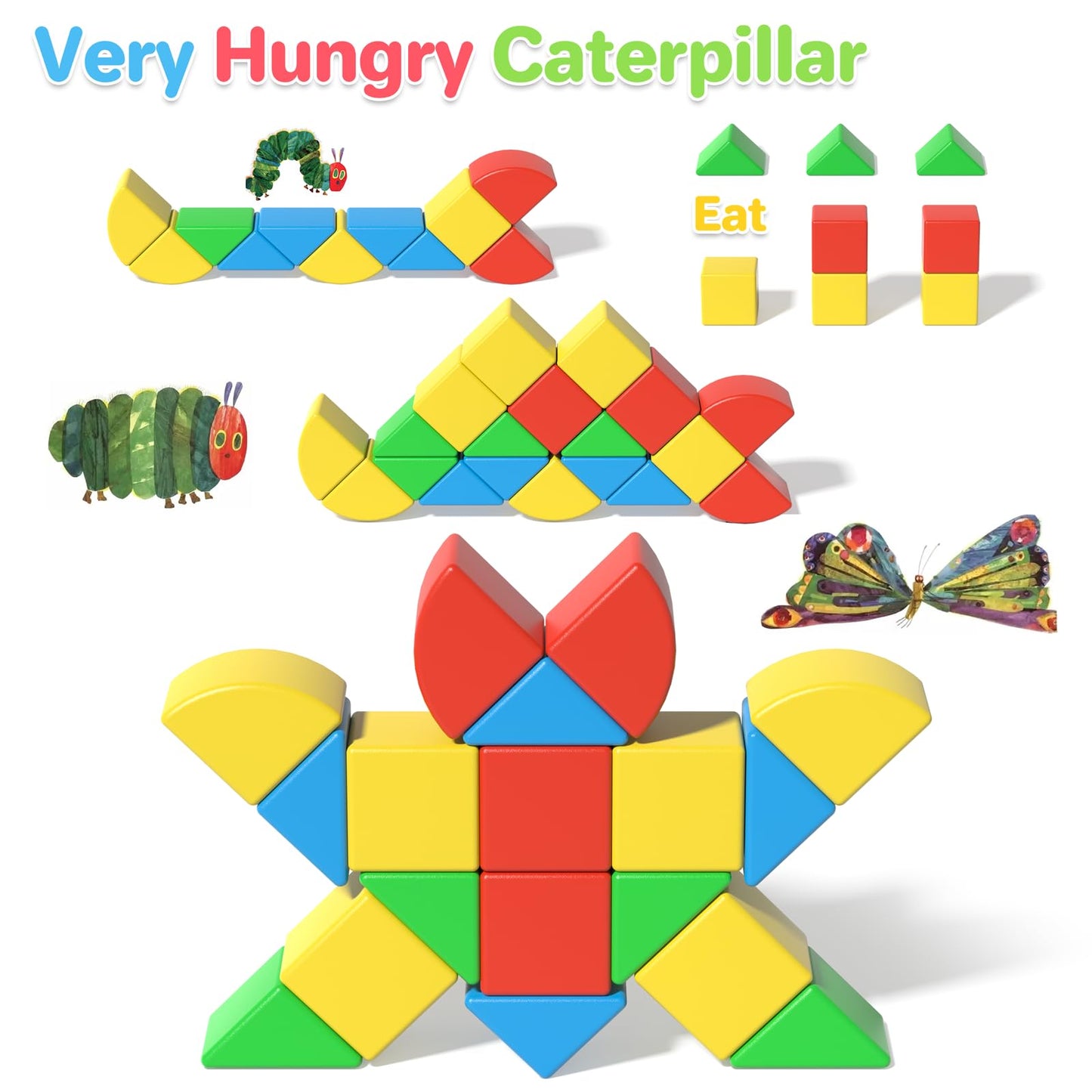 Veneibe 48 PCS Colorful Magnetic Building Blocks - Educational Sensory Toy for 3D STEM Learning, Montessori Gift for Ages 3+ Kids