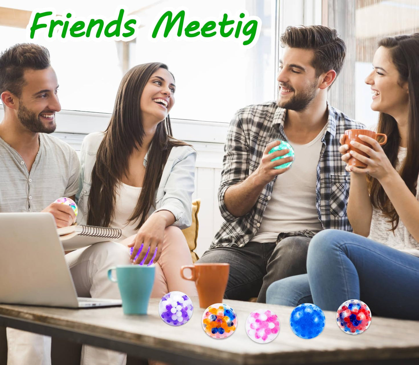 50Pcs Stress Balls, Squishy Squeeze Balls Bulk, Small Squeeze Balls For Adults Stress Relief, Party Favors, Birthday Gift