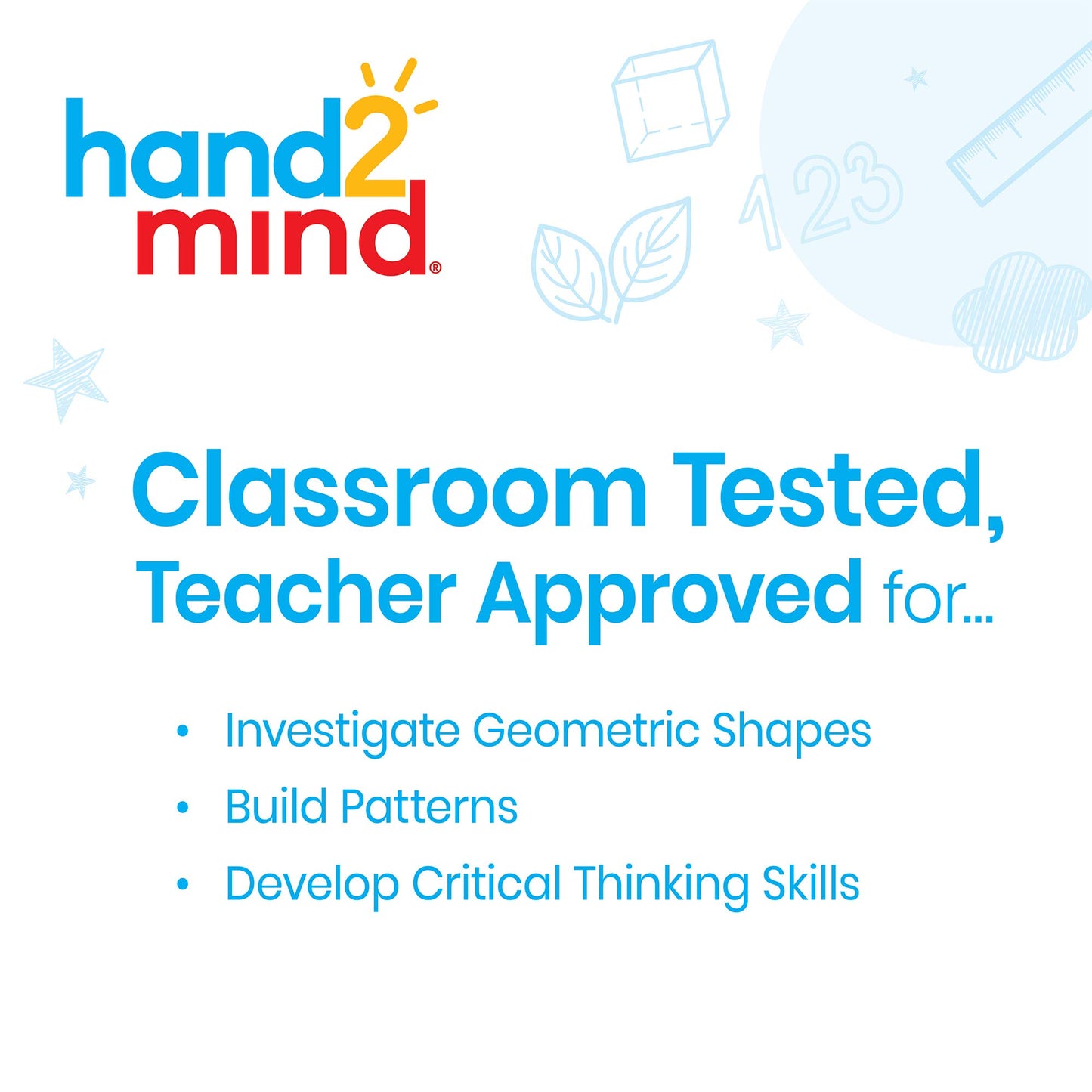Hand2Mind Pattern Blocks Pop-Up Learning Activity Center, Create And Play Pattern Blocks, Foam Shapes, 3D Shapes Manipulatives, Geometric Shapes For Kids, Learning Shapes For Kindergarten