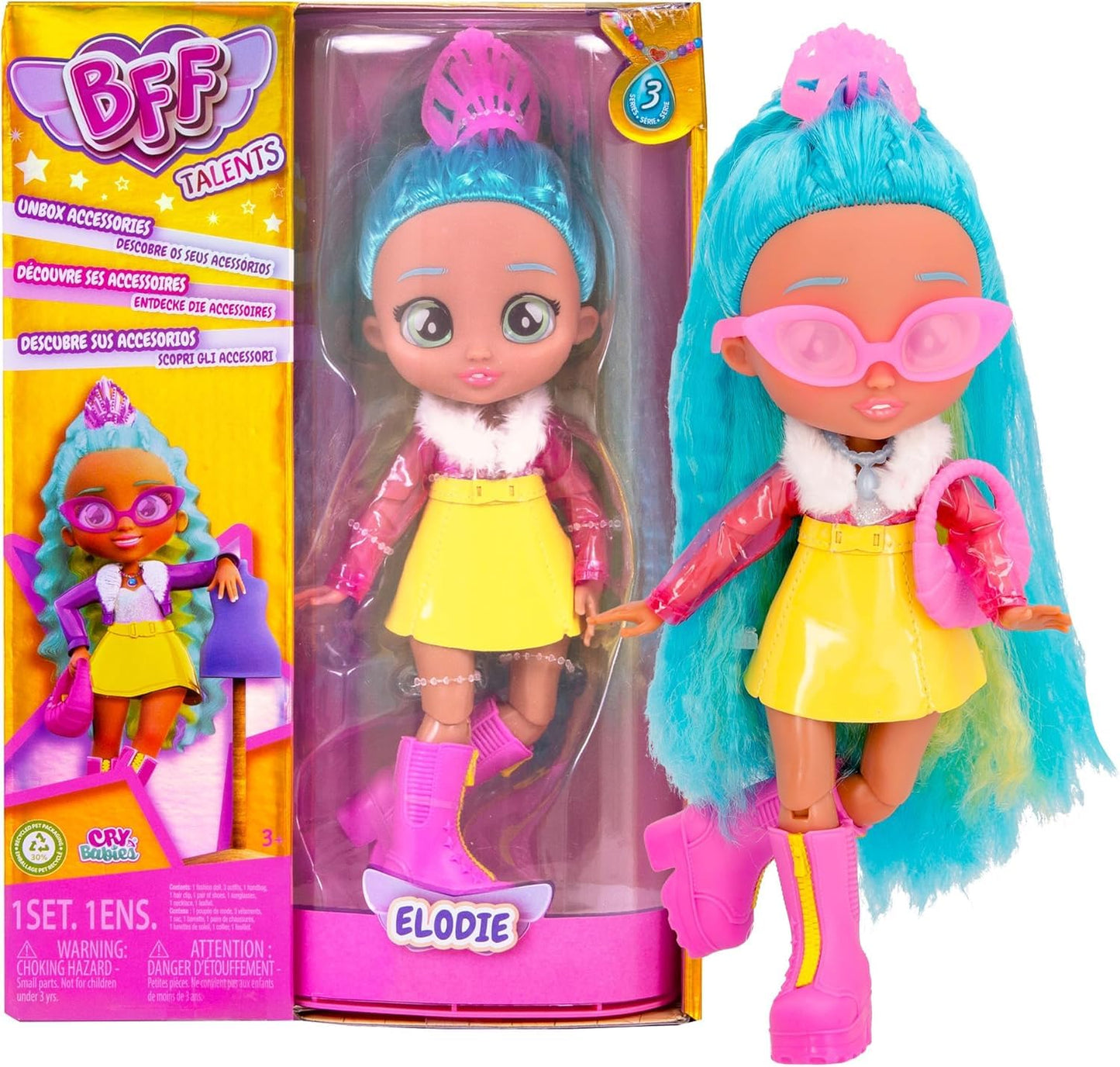 Fratelli Bff Doll With 9+ Surprises Including Outfit And Accessories (Wave 3 -Elodie)