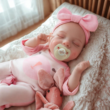JIZHI Reborn Baby Dolls - 12-Inch Soft Body Realistic-Newborn Baby Doll Full Vinyl Body Poseable Real Life Baby Dolls Sleeping G