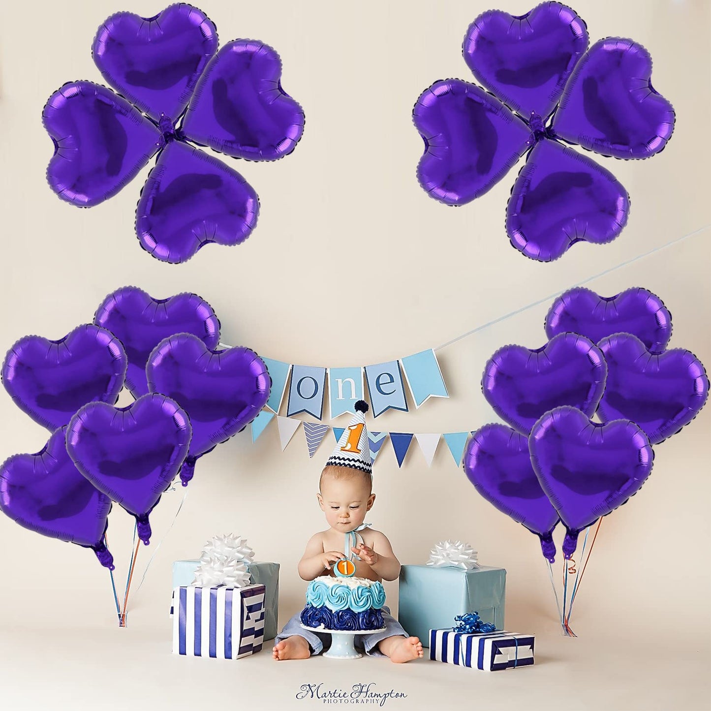 30 Pcs Purple Heart Balloons 18In Foil Heart Shape 18 Inch Balloons Helium Mylar Balloons Foil Balloon Boho Baby Shower Decorati