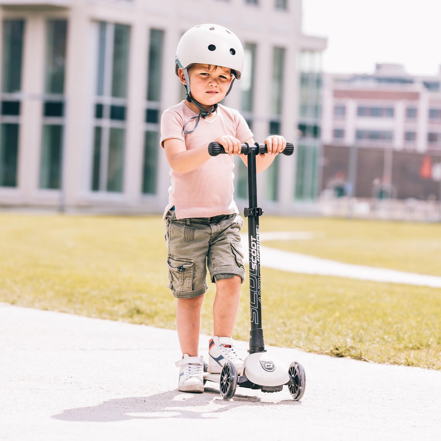 Scoot & Ride Stand-up Push Scooter for Children Ages 3-6, Highwaykick 3, Steel