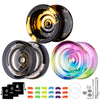 Pack Of 3 Dual Purpose Yoyos -Magicyoyo Responsive Yoyo N11 Alloy Yoyo +K2 Plastic Yoyos With Unresponsive Bearings Kit For Prof