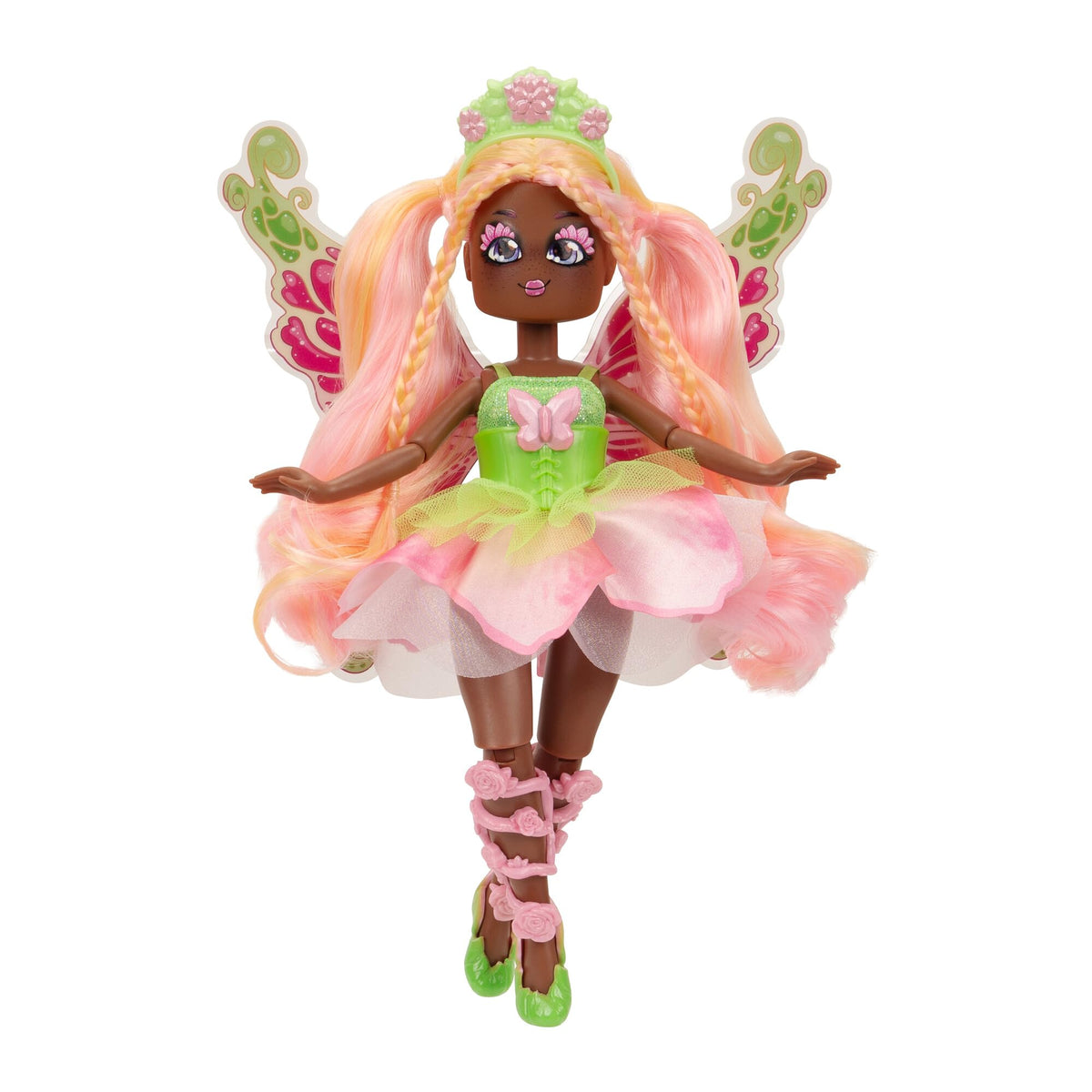 Royale High 9 Fashion Doll Posey The Nature Fairy, Wave 1, Series 1 Fairy Journal, Comb, and Virtual Item Code Included