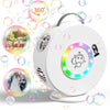 Bubble Machine Automatic Led Lights Bubble Blower For Kids Rechargeable Portable Bubble Maker Auto Rotating 90/360 Outdoor Birth