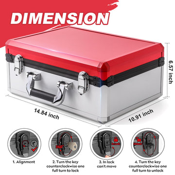 (2025 New Upgrade) Toploader Storage Plus Box For 3' X 4' 35Pt Rigid, Card Holders For Toploaders, Trading Cards & Sports Cards, Trading Card Case(Holds 600+ Cards) (Red&White)