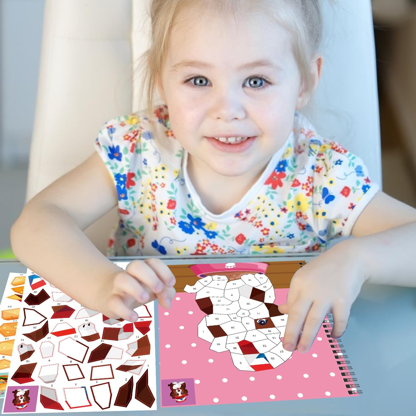 Omgouue 2Pcs 4Th Of July Patriotic Crafts For Kids Ages 4-8 Sticker Paint Books Gift Party Create 20 Pictures(Sticker Sheets Are Separate)