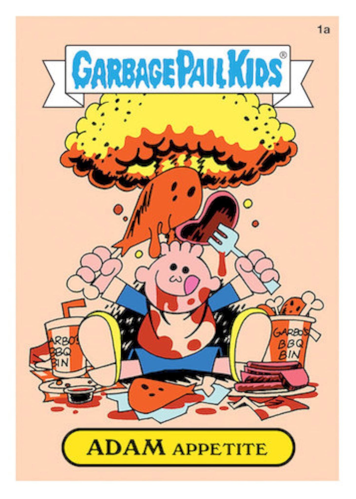 Topps 2021 Gpk Garbage Pail Kids Food Fight! - 5 Foil Packs - 8 Stickers Per Pack