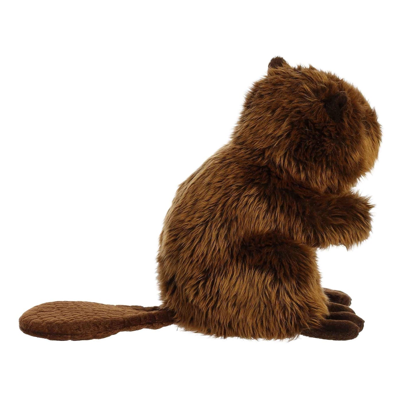 Aurora® Realistic Miyoni® Beaver Stuffed Animal - Lifelike Detail - Cherished Companionship - Brown 9 Inches