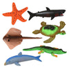 ArtCreativity Growing Sea Animals 6 Different Water Expanding Sea Creatures - Grows 6X Larger, Amazing Sensory Jelly-Like Toy, F