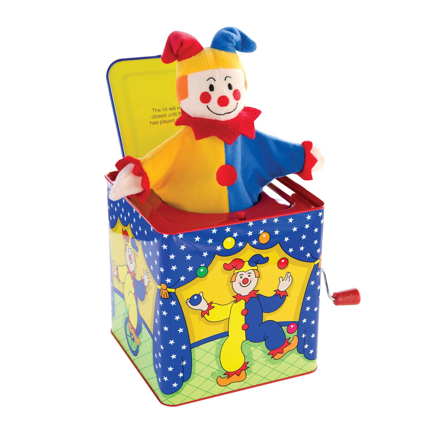 Schylling Jester Jack In The Box - Classic Children'S Musical Toy - Colorful And Durable Tin Box With Silly Jester Plush - Age 18 Months And Up