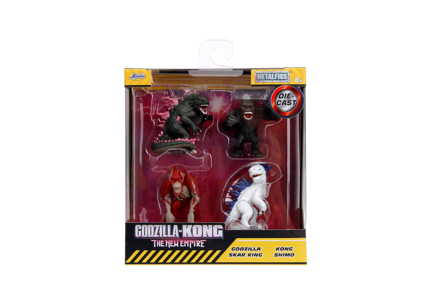 Godzilla X Kong 2.5' 4-Pack Die-Cast Figures, Toys For Kids And Adults