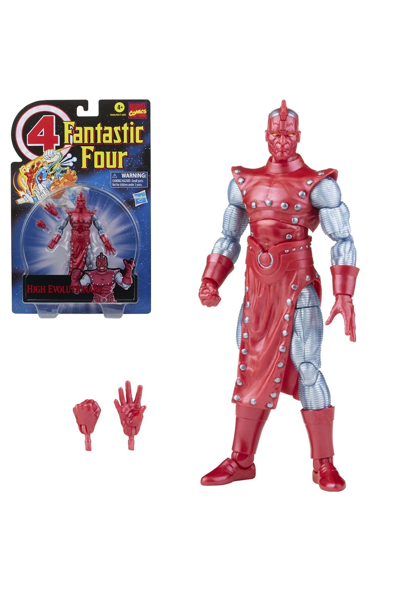 Marvel Hasbro Legends Series Retro Fantastic Four High Evolutionary 6-Inch Action Figure Toy, Includes 2 Accessories